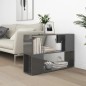 vidaXL Bücherregal Hochglanz-Grau 100x24x63 cm Holzwerkstoff vidaXL Bücherregal Hochglanz-Grau 100x24x63 cm Holzwerkstoff