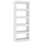 vidaXL Bücherregal/Raumteiler Hochglanz-Weiß 60x30x166cm Holzwerkstoff vidaXL Bücherregal/Raumteiler Hochglanz-Weiß 60x30x166cm Holzwerkstoff