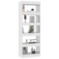 vidaXL Bücherregal/Raumteiler Hochglanz-Weiß 60x30x166cm Holzwerkstoff vidaXL Bücherregal/Raumteiler Hochglanz-Weiß 60x30x166cm Holzwerkstoff