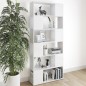 vidaXL Bücherregal Raumteiler Weiß 80x24x186 cm Holzwerkstoff vidaXL Bücherregal Raumteiler Weiß 80x24x186 cm Holzwerkstoff