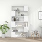 vidaXL Bücherregal Raumteiler Weiß 100x24x188 cm vidaXL Bücherregal Raumteiler Weiß 100x24x188 cm