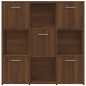 vidaXL Bücherregal Braun Eichen-Optik 90x30x90 cm Holzwerkstoff vidaXL Bücherregal Braun Eichen-Optik 90x30x90 cm Holzwerkstoff