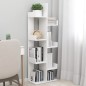 vvidaXL Bücherregal Weiß 48x25,5x140 cm Holzwerkstoff vvidaXL Bücherregal Weiß 48x25,5x140 cm Holzwerkstoff