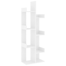 vvidaXL Bücherregal Weiß 48x25,5x140 cm Holzwerkstoff