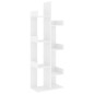 vvidaXL Bücherregal Weiß 48x25,5x140 cm Holzwerkstoff vvidaXL Bücherregal Weiß 48x25,5x140 cm Holzwerkstoff