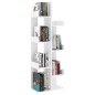 vvidaXL Bücherregal Weiß 48x25,5x140 cm Holzwerkstoff vvidaXL Bücherregal Weiß 48x25,5x140 cm Holzwerkstoff