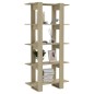 vidaXL Bücherregal/Raumteiler Sonoma-Eiche 80x30x160 cm Holzwerkstoff vidaXL Bücherregal/Raumteiler Sonoma-Eiche 80x30x160 cm Holzwerkstoff