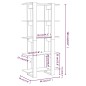 vidaXL Bücherregal/Raumteiler Sonoma-Eiche 80x30x160 cm Holzwerkstoff vidaXL Bücherregal/Raumteiler Sonoma-Eiche 80x30x160 cm Holzwerkstoff