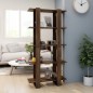 vidaXL Bücherregal/Raumteiler Braun Eiche 80x30x160 cm Holzwerkstoff