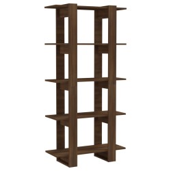 vidaXL Bücherregal/Raumteiler Braun Eiche 80x30x160 cm Holzwerkstoff
