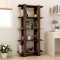 vidaXL Bücherregal/Raumteiler Braun Eiche 80x30x160 cm Holzwerkstoff
