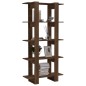 vidaXL Bücherregal/Raumteiler Braun Eiche 80x30x160 cm Holzwerkstoff