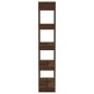 vidaXL Bücherregal/Raumteiler Braun Eiche 80x30x160 cm Holzwerkstoff