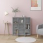 vidaXL Bücherregal Grau Sonoma 90x30x90 cm Holzwerkstoff vidaXL Bücherregal Grau Sonoma 90x30x90 cm Holzwerkstoff