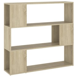 vidaXL Bücherregal Raumteiler Sonoma-Eiche 100x24x94 cm