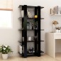 vidaXL Bücherregal/Raumteiler Schwarz 80x30x160 cm Holzwerkstoff vidaXL Bücherregal/Raumteiler Schwarz 80x30x160 cm Holzwerkstoff