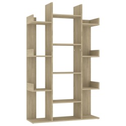 vidaXL Bücherregal Sonoma-Eiche 86x25,5x140 cm Holzwerkstoff