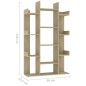 vidaXL Bücherregal Sonoma-Eiche 86x25,5x140 cm Holzwerkstoff vidaXL Bücherregal Sonoma-Eiche 86x25,5x140 cm Holzwerkstoff