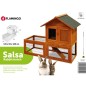 FLAMINGO Kaninchenstall Salsa 135x65x100 cm Braun FLAMINGO Kaninchenstall Salsa 135x65x100 cm Braun
