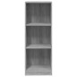 vidaXL Bücherregal 3 Fächer Grau Sonoma 40x24x109 cm Holzwerkstoff vidaXL Bücherregal 3 Fächer Grau Sonoma 40x24x109 cm Holzwerkstoff