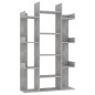 vidaXL Bücherregal Betongrau 86x25,5x140 cm Holzwerkstoff vidaXL Bücherregal Betongrau 86x25,5x140 cm Holzwerkstoff