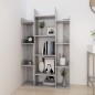 vidaXL Bücherregal Betongrau 86x25,5x140 cm Holzwerkstoff vidaXL Bücherregal Betongrau 86x25,5x140 cm Holzwerkstoff