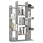 vidaXL Bücherregal Betongrau 86x25,5x140 cm Holzwerkstoff vidaXL Bücherregal Betongrau 86x25,5x140 cm Holzwerkstoff