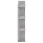 vidaXL Bücherregal Betongrau 86x25,5x140 cm Holzwerkstoff vidaXL Bücherregal Betongrau 86x25,5x140 cm Holzwerkstoff