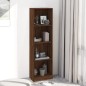 vidaXL Bücherregal 4 Fächer Braun Eichen-Optik 40x24x143 cm vidaXL Bücherregal 4 Fächer Braun Eichen-Optik 40x24x143 cm