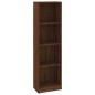 vidaXL Bücherregal 4 Fächer Braun Eichen-Optik 40x24x143 cm vidaXL Bücherregal 4 Fächer Braun Eichen-Optik 40x24x143 cm