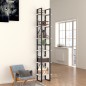 vidaXL Bücherregal 6 Fächer Weiß 40x30x210 cm Holzwerkstoff vidaXL Bücherregal 6 Fächer Weiß 40x30x210 cm Holzwerkstoff