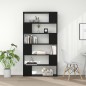 vidaXL Bücherregal Raumteiler Schwarz 100x24x188 cm vidaXL Bücherregal Raumteiler Schwarz 100x24x188 cm