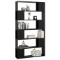 vidaXL Bücherregal Raumteiler Schwarz 100x24x188 cm vidaXL Bücherregal Raumteiler Schwarz 100x24x188 cm