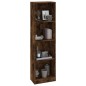 vidaXL Bücherregal 4 Fächer Räuchereiche 40x24x143 cm Holzwerkstoff vidaXL Bücherregal 4 Fächer Räuchereiche 40x24x143 cm Holzwerkstoff