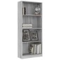vidaXL Bücherregal 4 Fächer Grau Sonoma 60x24x142 cm Holzwerkstoff vidaXL Bücherregal 4 Fächer Grau Sonoma 60x24x142 cm Holzwerkstoff