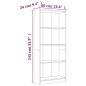 vidaXL Bücherregal 4 Fächer Grau Sonoma 60x24x142 cm Holzwerkstoff vidaXL Bücherregal 4 Fächer Grau Sonoma 60x24x142 cm Holzwerkstoff
