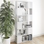 vidaXL Bücherregal Raumteiler Hochglanz-Weiß 80x24x186cm Holzwerkstoff vidaXL Bücherregal Raumteiler Hochglanz-Weiß 80x24x186cm Holzwerkstoff