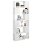 vidaXL Bücherregal Raumteiler Hochglanz-Weiß 80x24x186cm Holzwerkstoff vidaXL Bücherregal Raumteiler Hochglanz-Weiß 80x24x186cm Holzwerkstoff