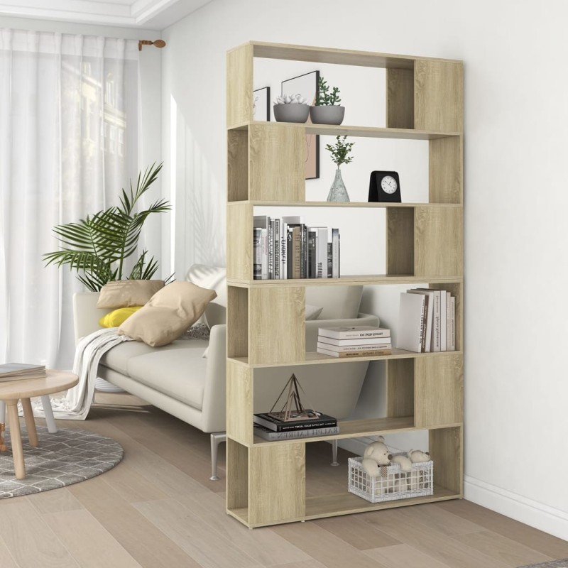 vidaXL Bücherregal Raumteiler Sonoma-Eiche 100x24x188 cm vidaXL Bücherregal Raumteiler Sonoma-Eiche 100x24x188 cm