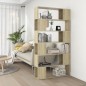 vidaXL Bücherregal Raumteiler Sonoma-Eiche 100x24x188 cm vidaXL Bücherregal Raumteiler Sonoma-Eiche 100x24x188 cm