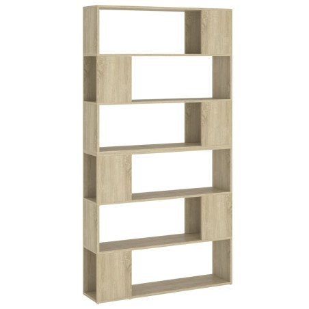 vidaXL Bücherregal Raumteiler Sonoma-Eiche 100x24x188 cm