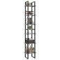 vidaXL Bücherregal 6 Fächer Betongrau 40x30x210 cm Holzwerkstoff vidaXL Bücherregal 6 Fächer Betongrau 40x30x210 cm Holzwerkstoff