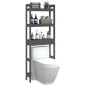 vidaXL Toilettenregal Grau 63x26x171 cm Massivholz Kiefer vidaXL Toilettenregal Grau 63x26x171 cm Massivholz Kiefer