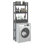 vidaXL Toilettenregal Grau 63x26x171 cm Massivholz Kiefer vidaXL Toilettenregal Grau 63x26x171 cm Massivholz Kiefer