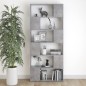 vidaXL Bücherregal Raumteiler Betongrau 80x24x186 cm Holzwerkstoff vidaXL Bücherregal Raumteiler Betongrau 80x24x186 cm Holzwerkstoff