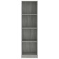 vidaXL Bücherregal 4 Fächer Grau Sonoma 40x24x143 cm Holzwerkstoff vidaXL Bücherregal 4 Fächer Grau Sonoma 40x24x143 cm Holzwerkstoff