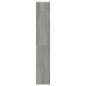 vidaXL Bücherregal 4 Fächer Grau Sonoma 40x24x143 cm Holzwerkstoff vidaXL Bücherregal 4 Fächer Grau Sonoma 40x24x143 cm Holzwerkstoff