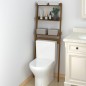 vidaXL Toilettenregal Honigbraun 63,5x32x179 cm Massivholz Kiefer vidaXL Toilettenregal Honigbraun 63,5x32x179 cm Massivholz Kiefer