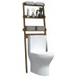 vidaXL Toilettenregal Honigbraun 63,5x32x179 cm Massivholz Kiefer vidaXL Toilettenregal Honigbraun 63,5x32x179 cm Massivholz Kiefer