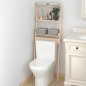 vidaXL Toilettenregal 63,5x32x179 cm Massivholz Kiefer vidaXL Toilettenregal 63,5x32x179 cm Massivholz Kiefer